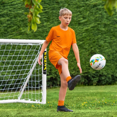 שער כדורגל נייד (פרופיל עגול)  FORZA Football Goal Post 6X4FT