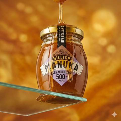 דבש מנוקה נא טהור 500+MGO