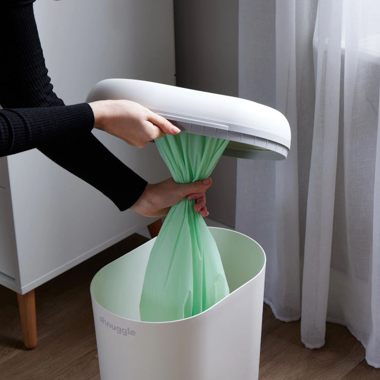 פח מעוצב מונע ריחות לחיתולי תינוק Eco-Touch ללא צורך בשקיות מיוחדות