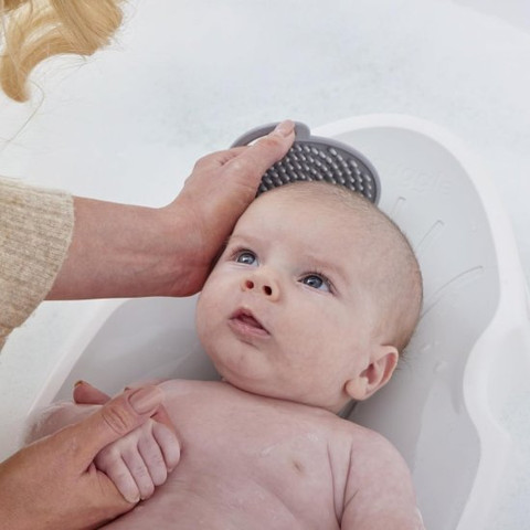 מושב דפני רחצה ארגונומי לתינוק דגם Newborn Baby Bath Support צבע אפור