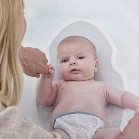 מושב דפני רחצה ארגונומי לתינוק דגם Newborn Baby Bath Support צבע אפור