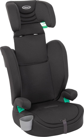 כסא בטיחות ובוסטר אלדורה Eldura R129 עם הגנת צד SAFETY SURROUND ומתקן כוס מובנה - שחור Midnight