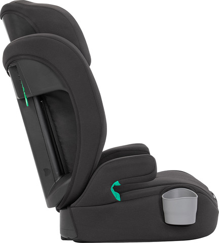 כסא בטיחות ובוסטר אלדורה Eldura R129 עם הגנת צד SAFETY SURROUND ומתקן כוס מובנה - שחור Midnight