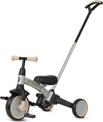 תלת אופן משולב 3ב1 דגם Stager צבע כסף