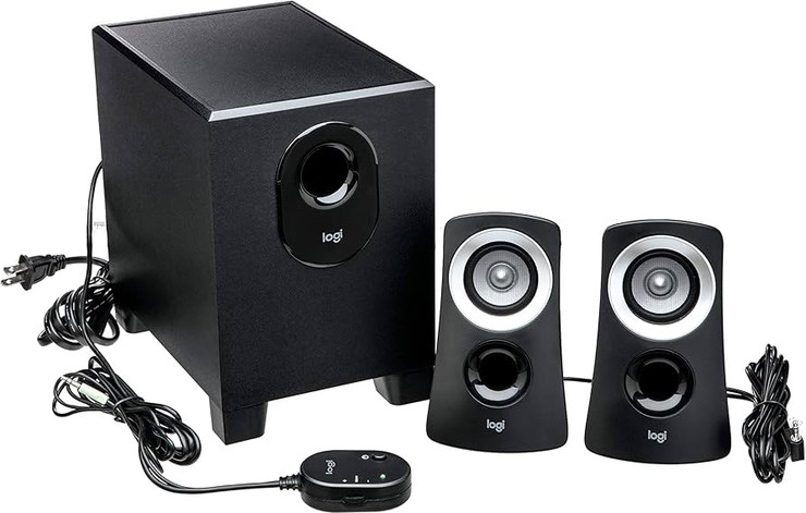 רמקולים למחשב Logitech Z313 2.1 - צבע שחור