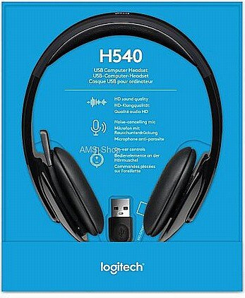 אוזניות ‏חוטיות Logitech H540