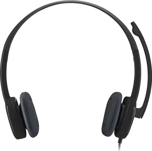 אוזניות סטריאו Logitech H151 בצבע שחור