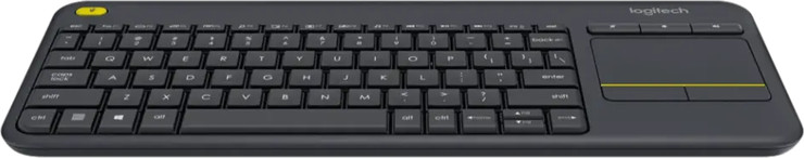 ‏מקלדת ועכבר Logitech Wireless Touch Keyboard K400 Plus לוגיטק