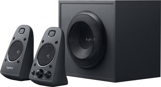 מערכת רמקולים לגיימרים Logitech Z625 2.1 THX Certified 400W - סאבוופר עוצמתי וחיבור אופטי - צבע שחור