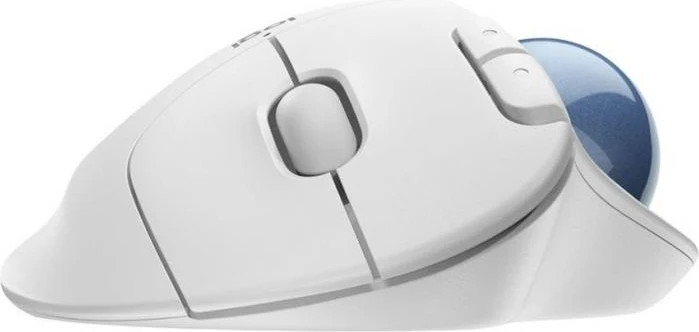 עכבר אלחוטי Logitech Mouse M575 Ergo Wireless Trackball בצבע לבן