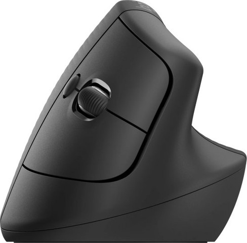 עכבר ארגונומי אנכי אלחוטי Logitech Lift Vertical - צבע Graphite - חיבור Bluetooth ו-Logi Bolt