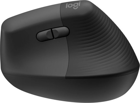 עכבר ארגונומי אנכי אלחוטי Logitech Lift Vertical - צבע Graphite - חיבור Bluetooth ו-Logi Bolt