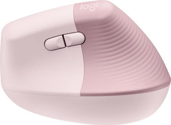 עכבר ארגונומי אנכי אלחוטי Logitech Lift Vertical - צבע Rose - חיבור Bluetooth ו-Logi Bolt
