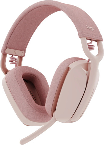אוזניות Logitech Zone Vibe 100 Bluetooth בצבע ורד Rose
