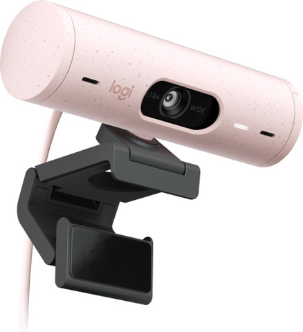מצלמת רשת Logitech Brio 500 Full HD 1080p - צבע ורוד