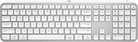 מקלדת אלחוטית מוארת Logitech MX Keys S - צבע לבן / כסוף