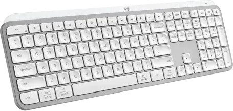 מקלדת אלחוטית מוארת Logitech MX Keys S - צבע לבן / כסוף