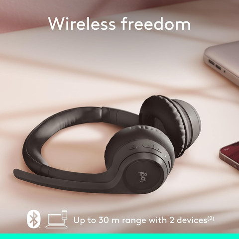 אוזניות אלחוטיות Logitech Zone 300 Black
