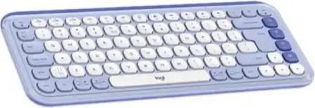 סט מקלדת ועכבר אלחוטיים Logitech POP ICON Combo - צבע Lilac/Off-White