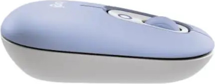 סט מקלדת ועכבר אלחוטיים Logitech POP ICON Combo - צבע Lilac/Off-White