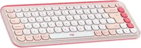 סט מקלדת ועכבר אלחוטיים Logitech POP ICON Combo - צבע Rose - מקשי קיצור חכמים וגלילה מהירה