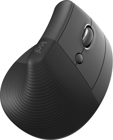 סט מקלדת ועכבר אלחוטיים ארגונומיים Logitech Wave Keys & Lift Vertical Graphite Bluetooth Easy-Switch Multi-OS Heb/Eng