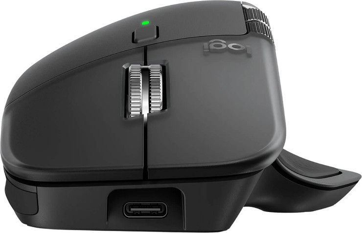 עכבר אלחוטי Logitech MX Master 4 בצבע גרפיט