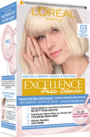 PURE BLOND צבע שיער 03 בלונד אולטרה בהיר