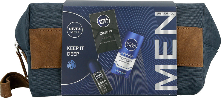 KEEP IT DEEP סט אפטר שייב + דאודורנט רול און + תחליב לחות