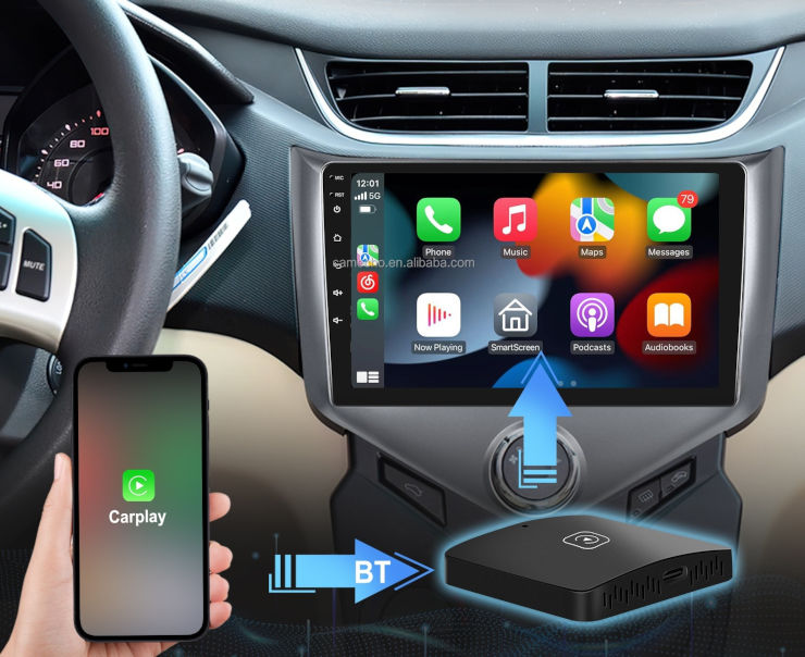 מתאם אלחוטי לרכב CARPLAY מתאים למכשירי APPLE