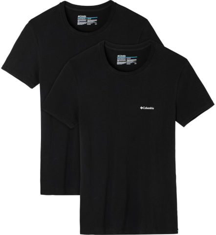 COTTON STR CREW T 2PK black XL מארז חולצות