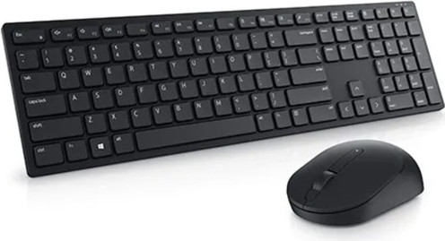 סט מקלדת ועכבר אלחוטי Dell KM5221W שקט במיוחד תומך Windows, Mac ולינוקס