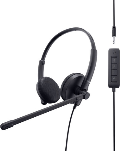 אוזניות סטריאו OnEar חוטיות Dell דל WH1022 אריזה חומה