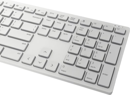 סט מקלדת ועכבר אלחוטיים Dell Pro Wireless Keyboard and Mouse Combo KM5221W Programmable Keys 4000 DPI White Heb/Eng