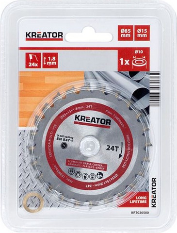 דיסק אוניברסלי למתכת/עץ/פלסטיק  85x15x1.8 מ"מ  KRT020500 24T