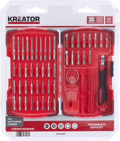 ערכת מברגי דיוק - 52 חלקים Kreator קרייטור KRT064900