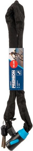 מנעול שרשרת לאופניים ABS כולל 2 מפתחות 5x900 מ"מ  PRE900157