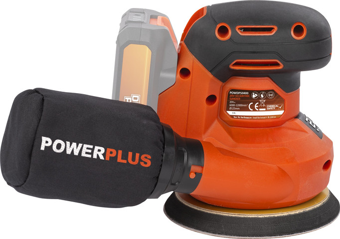 מלטשת אקסצנטרית POWDP50400  20V - גוף