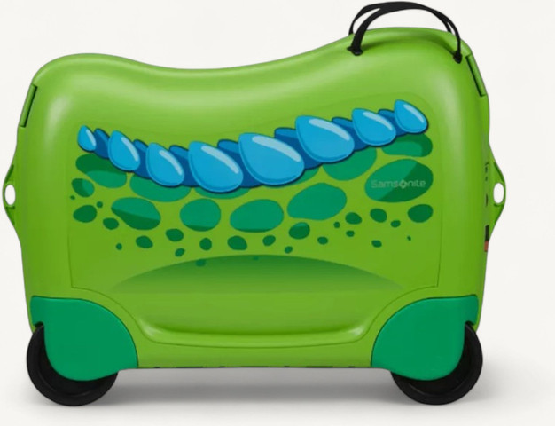 מזוודת רכיבה לילדים Dream Rider Ride-On מבית Samsonite דגם Dinosaur ירוק