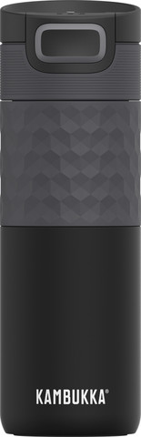 בקבוק שתיה תרמי 500 מ"ל שחור ETNA GRIP  Black Steel מבית Kambukka
