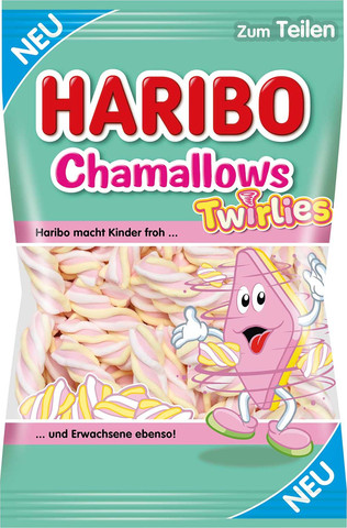 Haribo Chamalloows Twirlies מרשמלו הריבו מסולסל