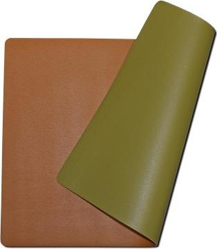 פלייסמט דו צדדי כתום/פיסטוק LUNAR pvc placemat במקום 48