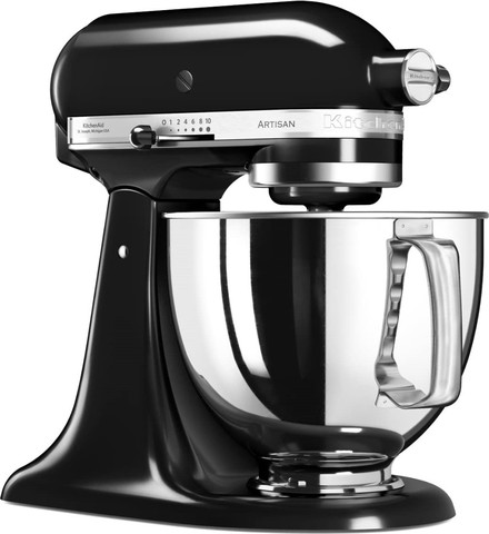 מיקסר מקצועי 4.8 ליטר KitchenAid קיטשן אייד Artisan 5KSM125IOB שחור מבריק