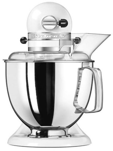 מיקסר מקצועי 2 קערות KitchenAid קיטשן אייד Artisan 5KSM175EWH לבן