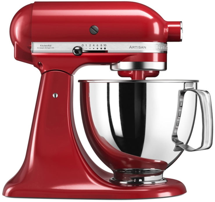 מיקסר מקצועי 4.8 ליטר KitchenAid קיטשן אייד Artisan 5KSM125EER אדום