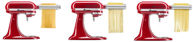 סט 3 אביזרים לרידוד וחיתוך פסטה KitchenAid קיטשן אייד 5KSMPRA