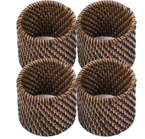 טבעות מפיות 4 יח חום 4.5x5 cm