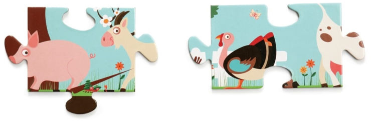 פאזל רצפה 36 חלקים חיות החווה