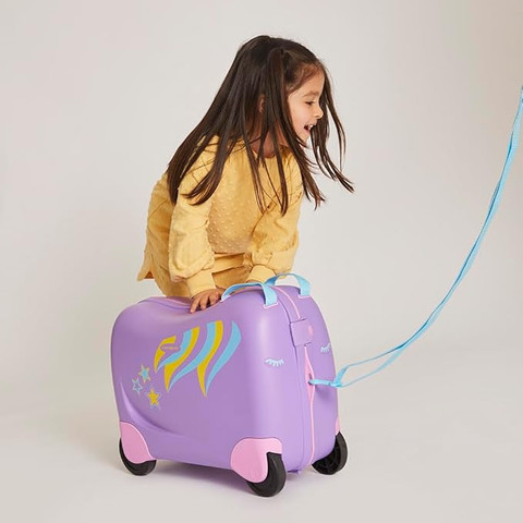 מזוודת רכיבה לילדים Dream Rider Ride-On מבית Samsonite דגם Pony סגול