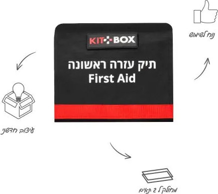 תיק עזרה ראשונה עדן לבית, ממ"ד וטיולים.  כולל חסם עורקים